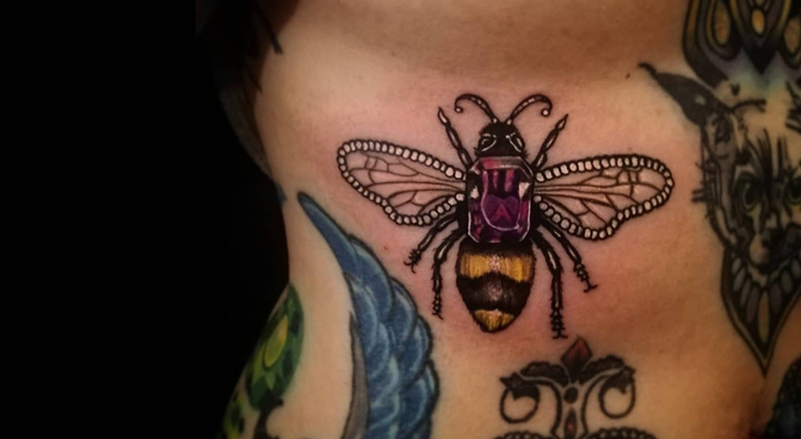 190 Beeautiful Honey Bee Tattoo Designs with Meanings Ideas and  Celebrities  Body Art Guru