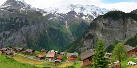 Picturesque Village of Gimmelwald, Switzerland